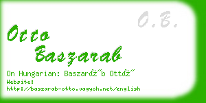 otto baszarab business card